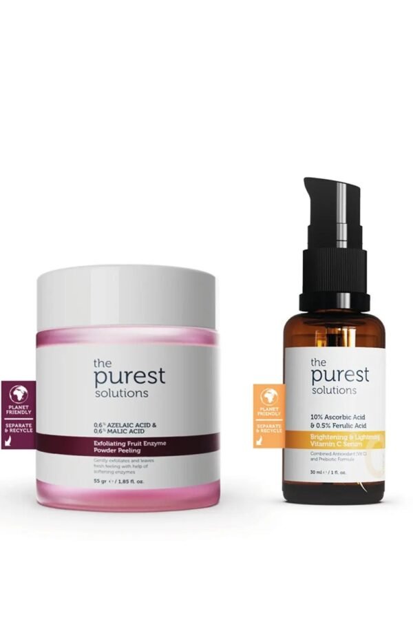 Skin Care Set Containing Revitalizing and Brightening Peeling