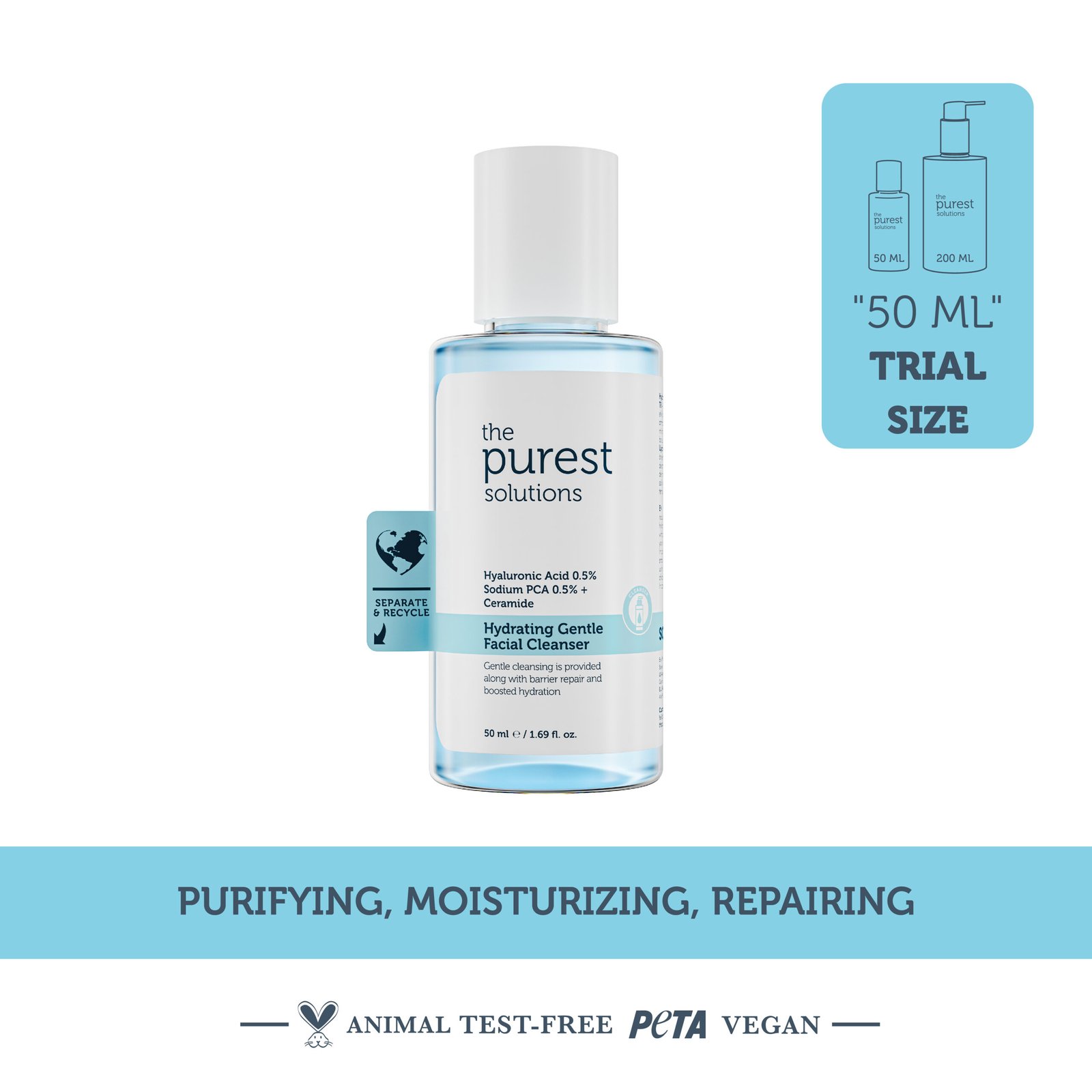 Hydrating Gentle Facial Cleanser - 50 ML - Image 3