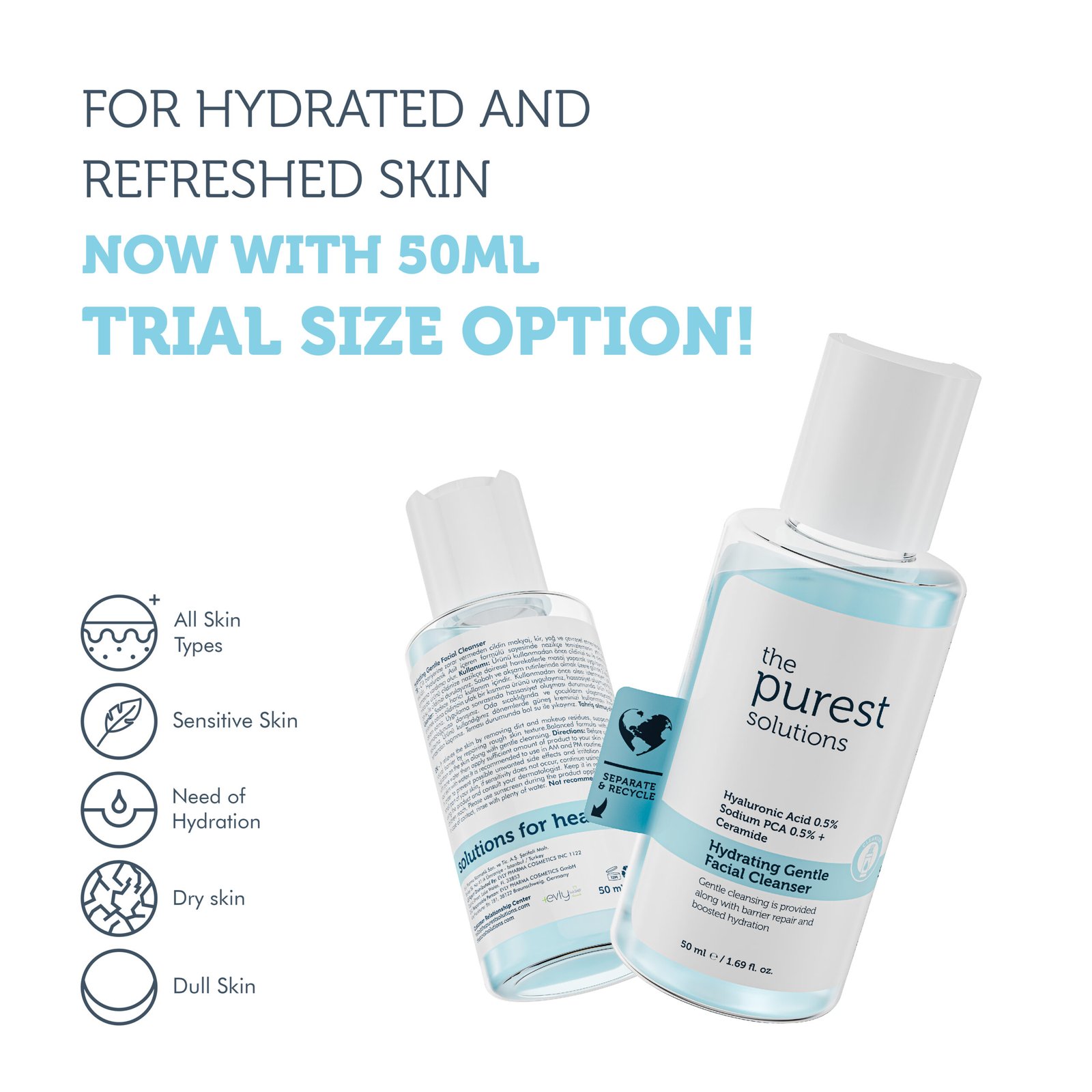 Hydrating Gentle Facial Cleanser - 50 ML - Image 5