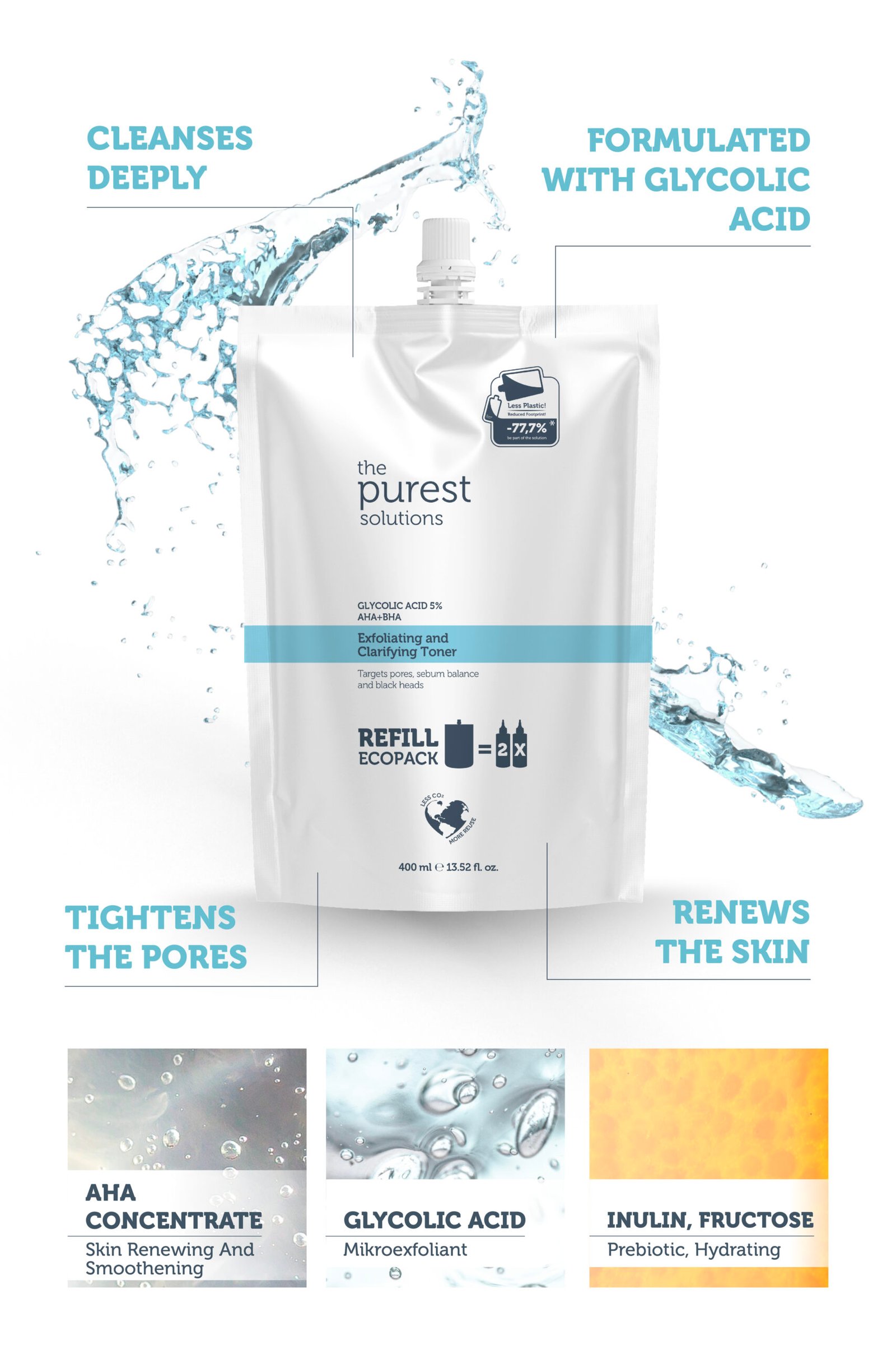 Exfoliating and Clarifying Toner - 400 ML - Image 4